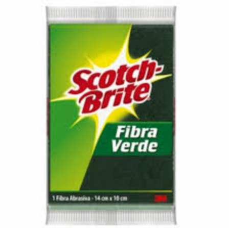 Esponja fibra verde Scotch Brite