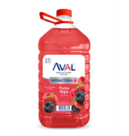 Jabón líquido antibacterial Aval Frutos Rojos - Galón