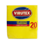 Paños amarillos absorbentes Virutex - Paquete 20 unidades