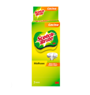 Esponja Doble Uso Scotch Brite - Paquete 7 unidades