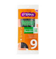 Guantes Eterna Trabajo pesado Duralón calibre 35 Talla 9 - Par