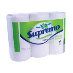 Papel Higiénico Institucional Supremo Paq x 6 und.