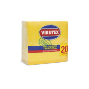 Paños amarillos Virutex Paquete x 20 und.