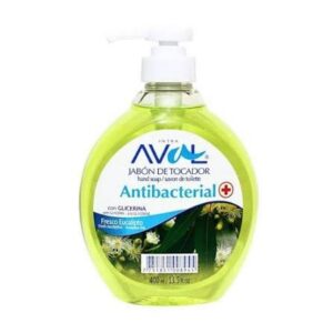 Jabón de Tocador Aval Antibacterial - Fresco Eucalipto - 400ml